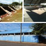Quadra poliesportiva da escola municipal Péricles Pacheco na cidade de Telêmaco Borba/Pr.